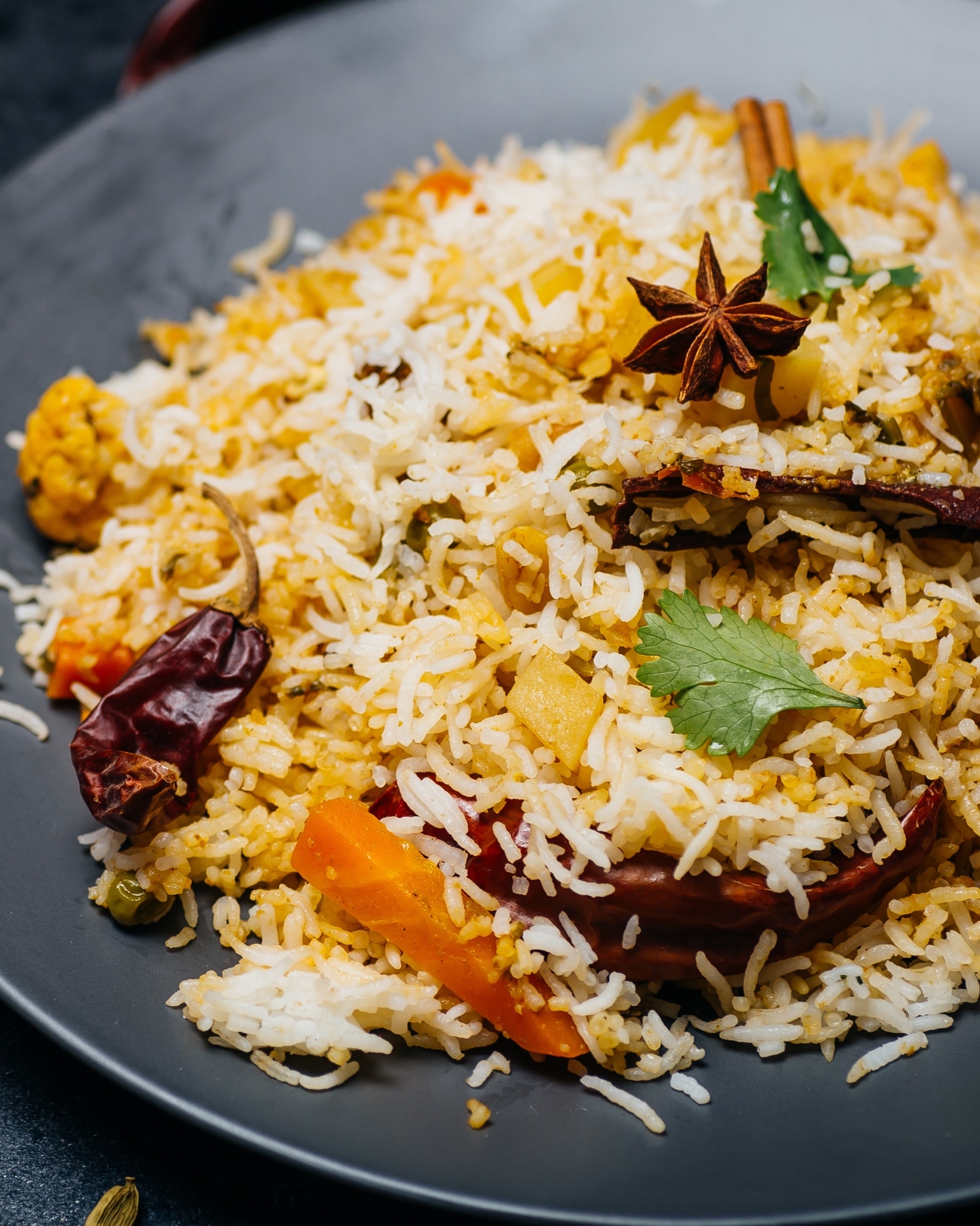 Indian Vegetable Biryani 12 Tomatoes