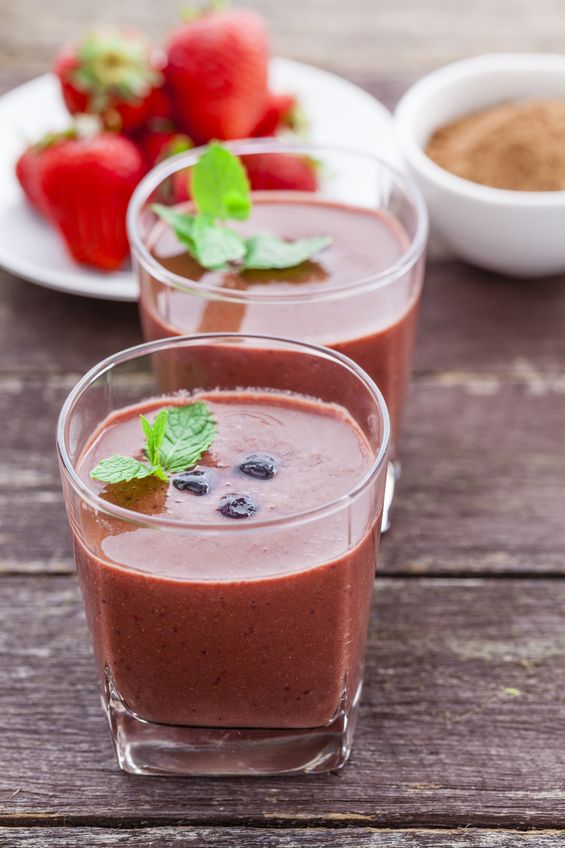 Healthy Snack Recipe Low Fat Chocolate Berry Smoothie 12 Tomatoes