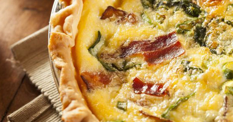 Bacon, Spinach & Swiss Quiche