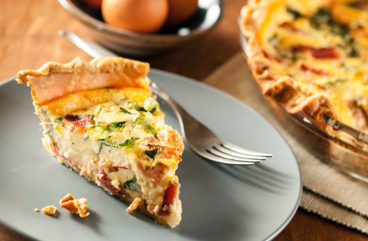 Bacon, Spinach & Swiss Quiche | 12 Tomatoes