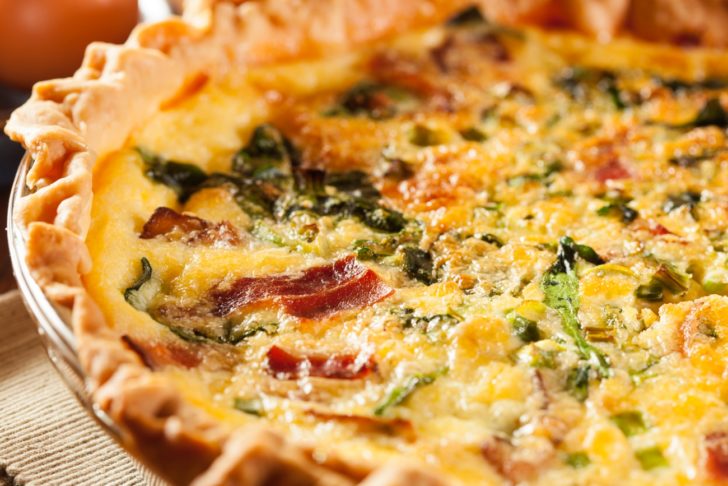 Bacon, Spinach & Swiss Quiche | 12 Tomatoes