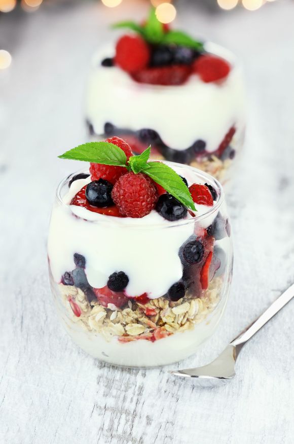 Snack Recipe Berry Granola Yogurt Parfait Tomatoes