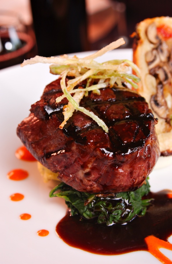 Meaty Main Course Filet Mignon with Balsamic Glaze 12 Tomatoes