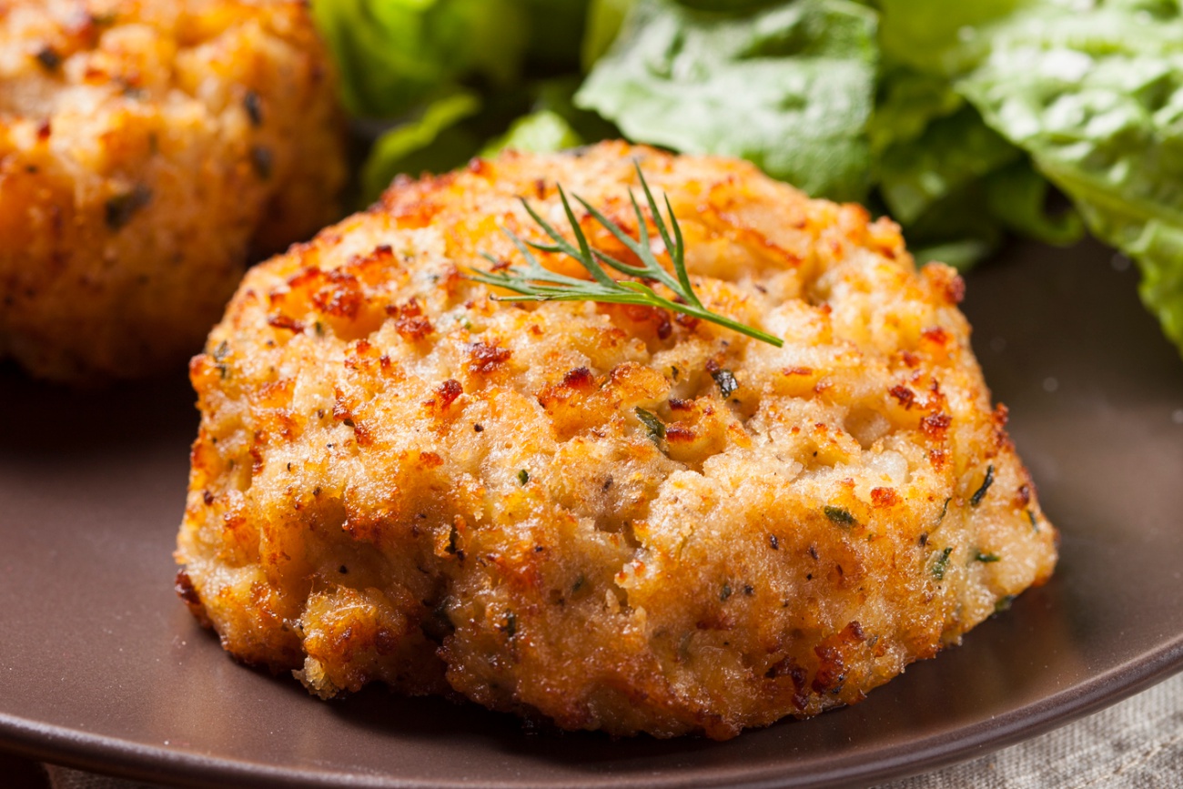 Котлеты из судака. Crab Cake. Маффины из рыбьей икры. Крабовые пирожные. Maryland Crab Cakes.