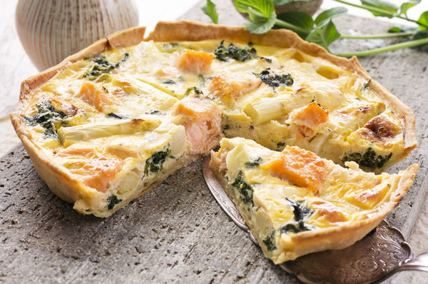 Seafood Recipe Salmon And Asparagus Quiche 12 Tomatoes