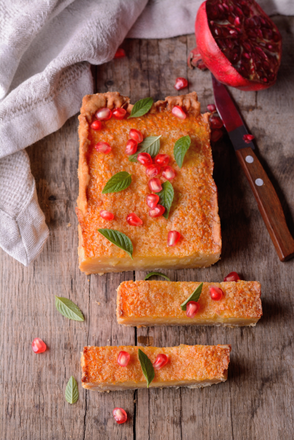 Loaf Recipe: Blood Orange Cake with Pomegranate Seeds