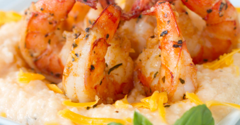 Cheesy Grits And Shrimp