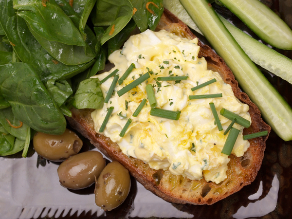 Classic Egg Salad Sandwich Recipe {Lightened Up}