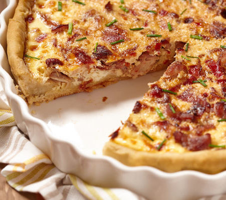 Bacon, Chicken & Bell Pepper Quiche | 12 Tomatoes