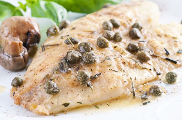 Pan-Seared Halibut with Lemon Sauce