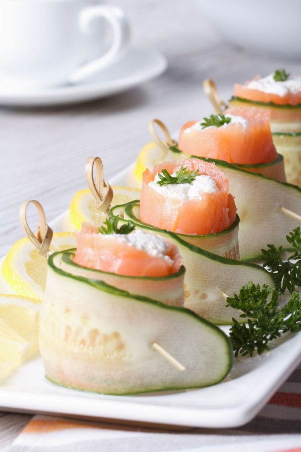Fancy Appetizer Recipe Cucumber Salmon And Cream Cheese Rolls 12 Tomatoes