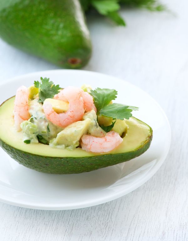 Appetizer Recipe Avocado Bowls With Shrimp Mango 12 Tomatoes