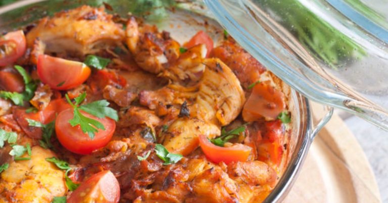 Curried Tomato Chicken Casserole