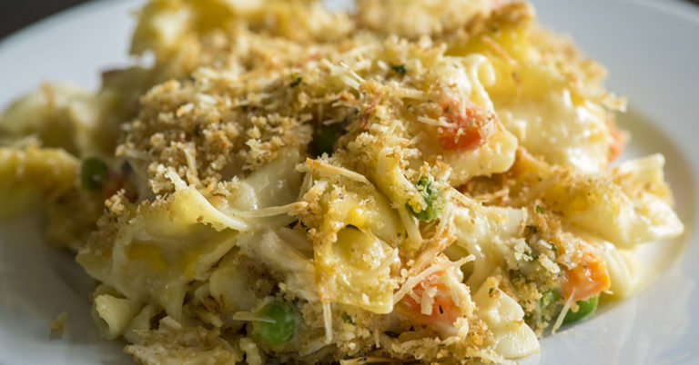 Hearty Chicken Noodle Soup Casserole