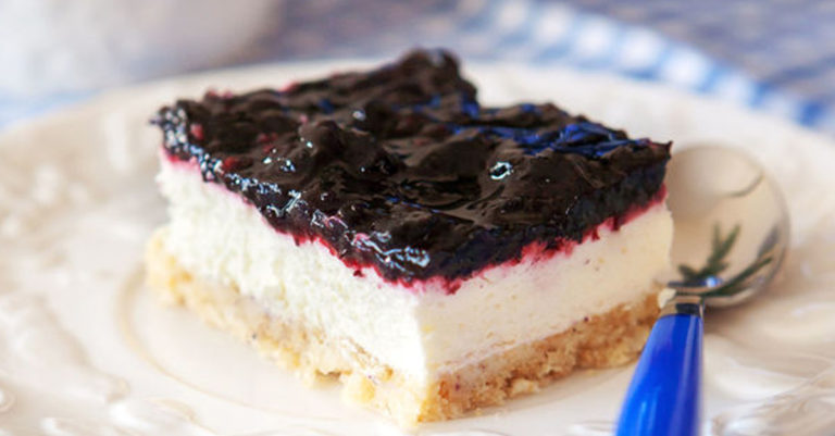Blueberry Lemon Cheesecake Squares