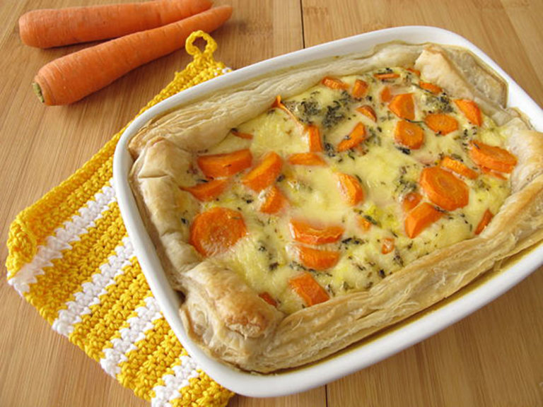 Puff Pastry Vegetable Pot Pie Casserole