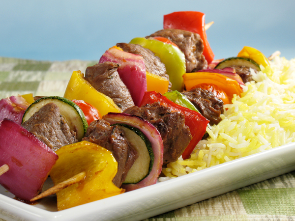 Steak and Vegetable Kebabs