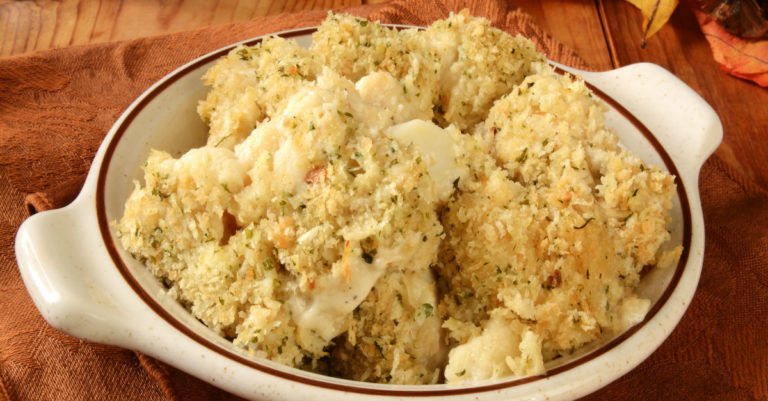 Healthier Than The Traditional Gratin, Our Cheesy Cauliflower Version Will Knock Your Socks Off!