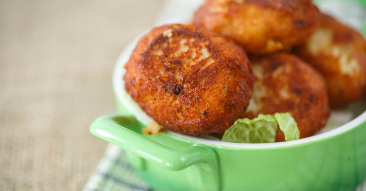 Cheesy Bechamel-Covered Meatballs