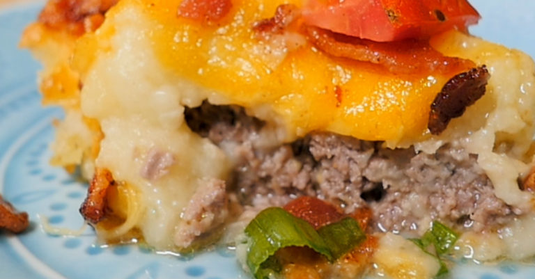 Loaded Up Mashed Potato Beef Pie