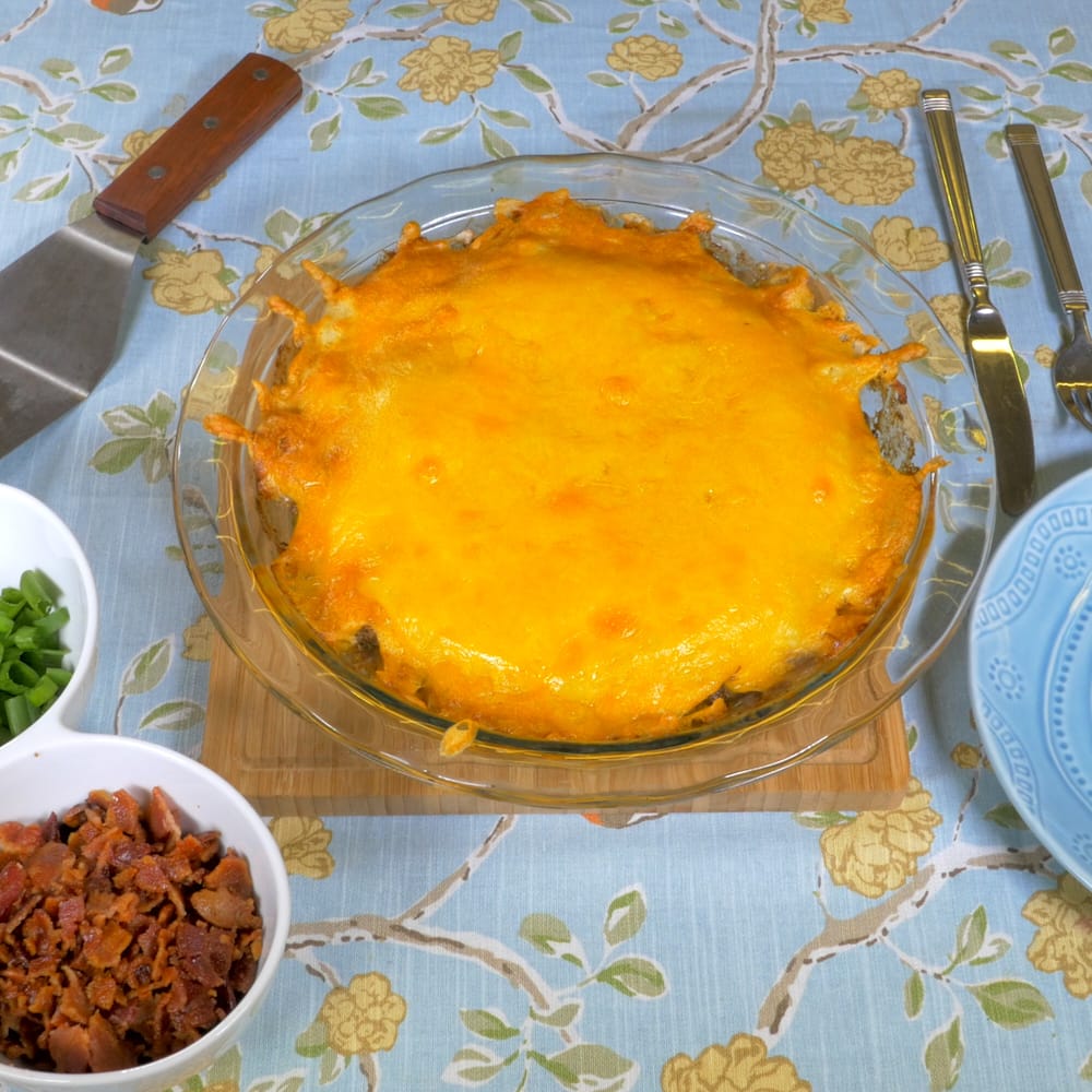Loaded Up Mashed Potato Beef Pie 12 Tomatoes