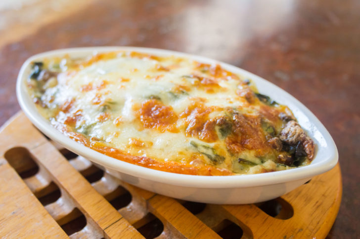 chinese cheese spinach bake