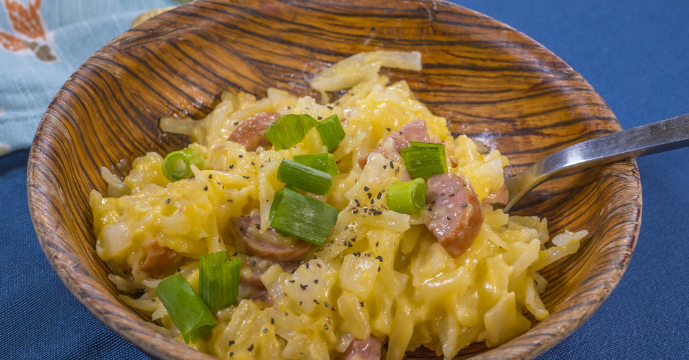 Slow Cooker Sausage Hash Brown Casserole-image