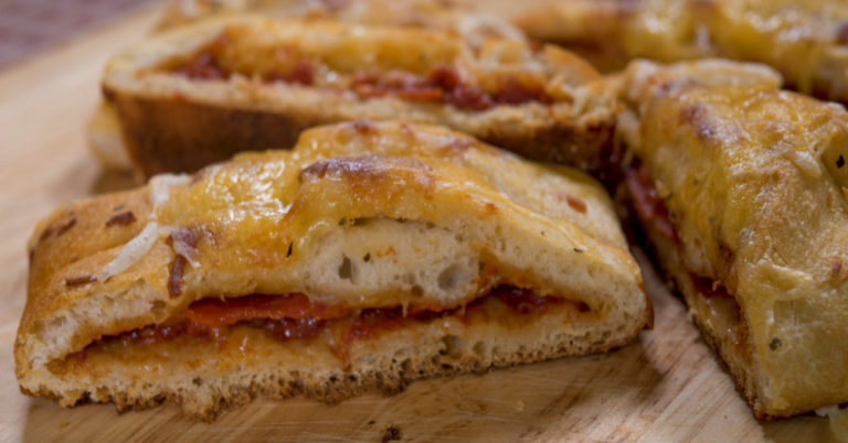 Cheesy Pepperoni Pizza Braid