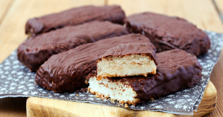 Homemade Chocolate Coconut Bars