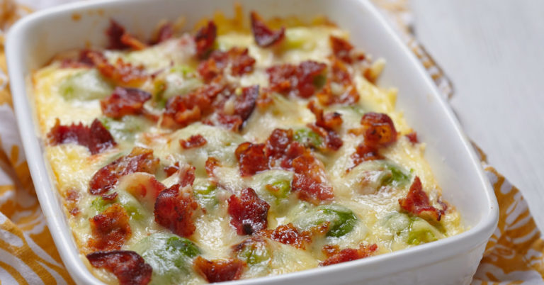 For Those Of You Who Don’t Like Brussel Sprouts, This Cheesy Casserole Will Change Your Mind!