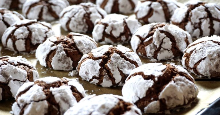 Black Forest Crinkle Cookies