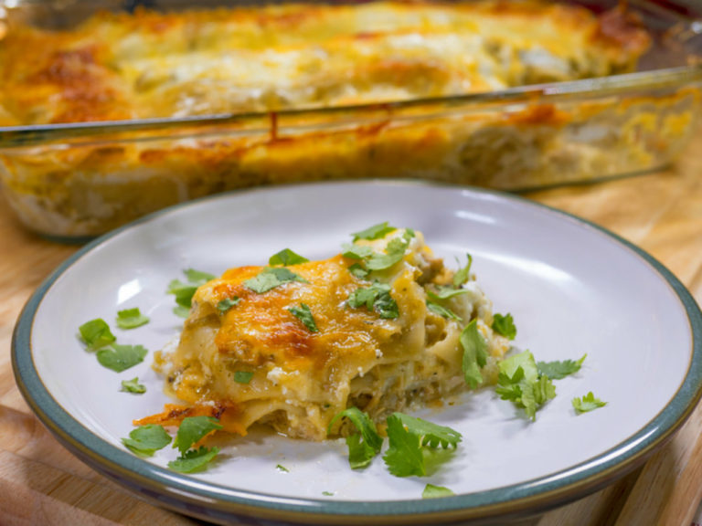 Spicy Green Chili Chicken Lasagna