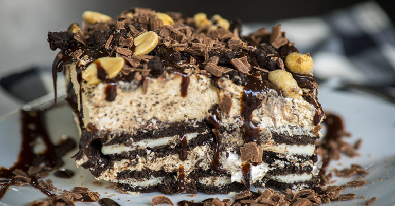 Chunky Peanut Butter Oreo Icebox Cake