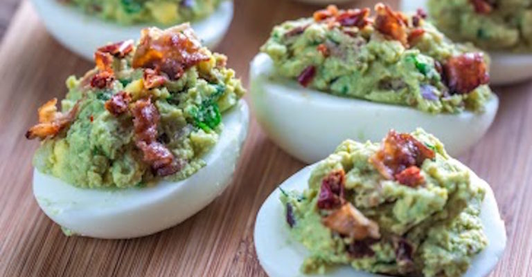 Classic Deviled Eggs Just Can’t Compete With This Spicy, Bacon-Topped Variety