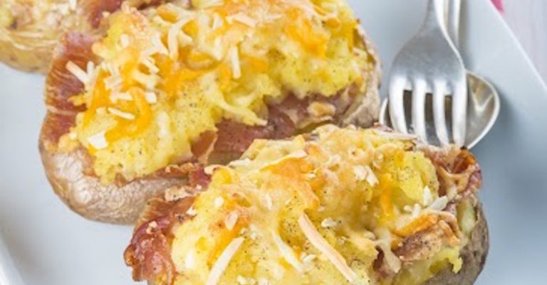 Tired Of The Same Old Breakfast Foods? Spice Things Up With These Stuffed Breakfast Potatoes