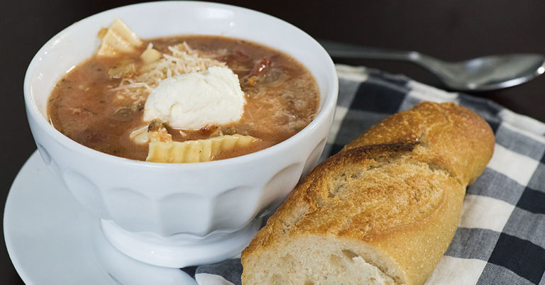 Slow Cooker Lasagna Soup