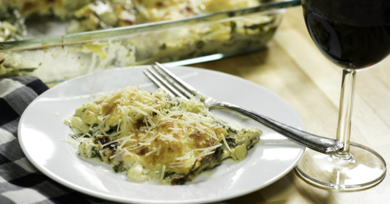 Spinach & Artichoke Ravioli Casserole