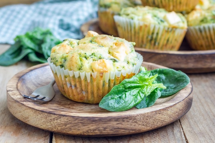 Spinach Feta Muffins | 12 Tomatoes