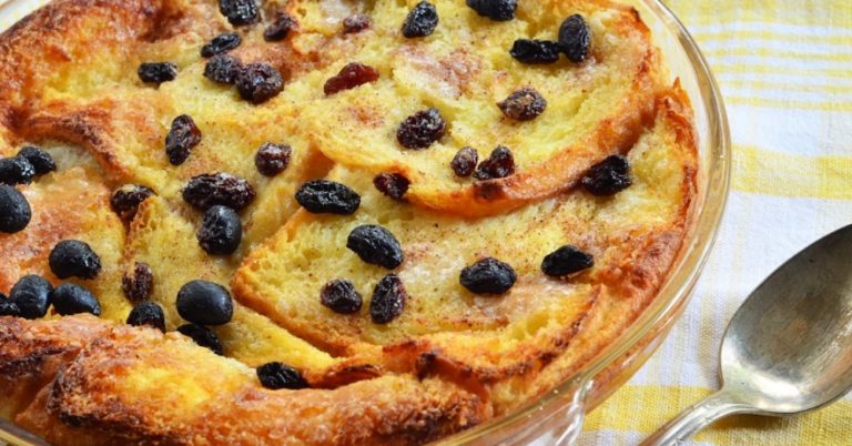 Raisin Bread And Butter Pudding