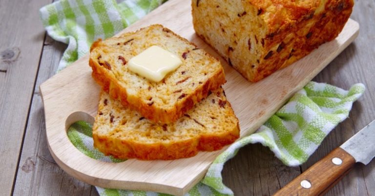 Bacon Cheddar Cornbread Loaf