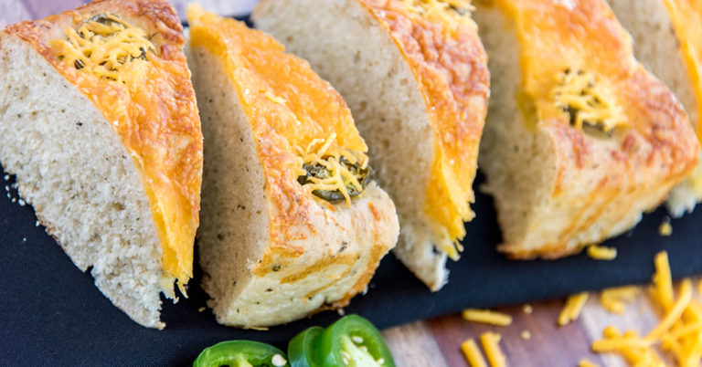 Jalapeno Cheddar Crusty Bread Loaf