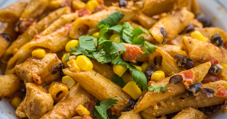 Creamy Southwestern Chicken Alfredo Skillet