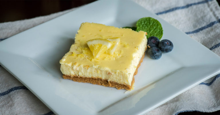 Lightened-Up Lemon Cheesecake Bars