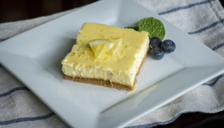 Lightened-Up Lemon Cheesecake Bars