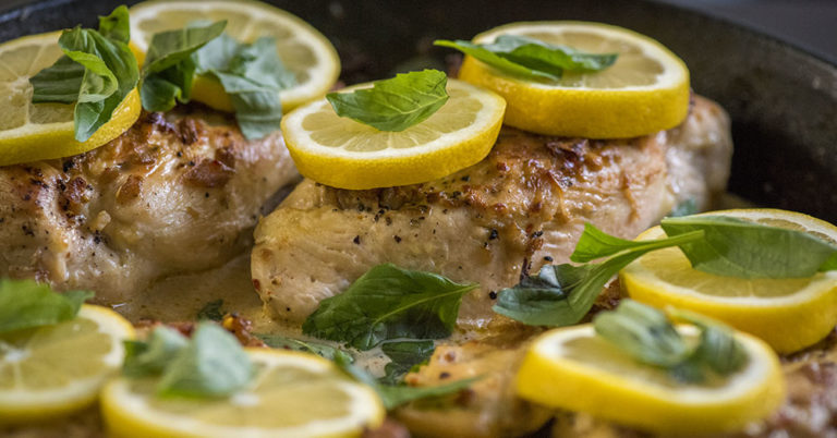 Bright And Creamy One-Skillet Lemon Garlic Chicken