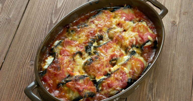 Cheesy Eggplant Rollatini