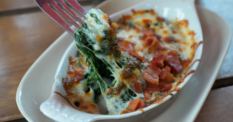 Cheesy Spinach Gratin