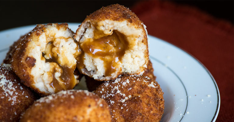 Fried Mashed Potato and Gravy Bombs