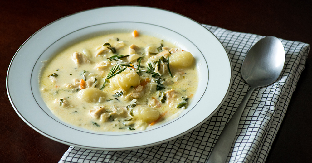 Olive Garden Inspired Chicken Gnocchi Soup 12 Tomatoes
