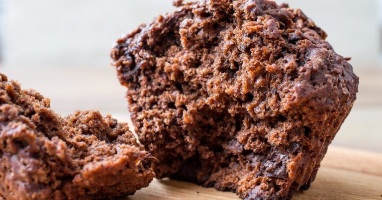 Healthy Chocolate Banana Muffins